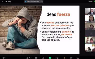 Charla online Responsabilidad Penal Adolescente