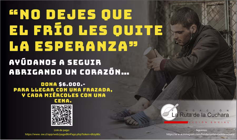 “No dejes que el frío les quite la esperanza”