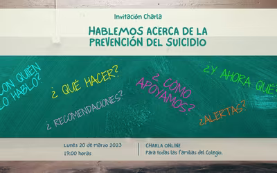 Charla "Hablemos acerca de la prevención del suicidio"