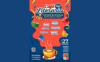 Café literario 2022, "Carnaval de la lectura: familia, libros y música”