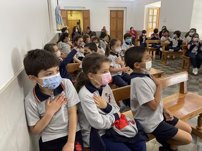 Ceremonia Imposición Insignias 1° Básico C