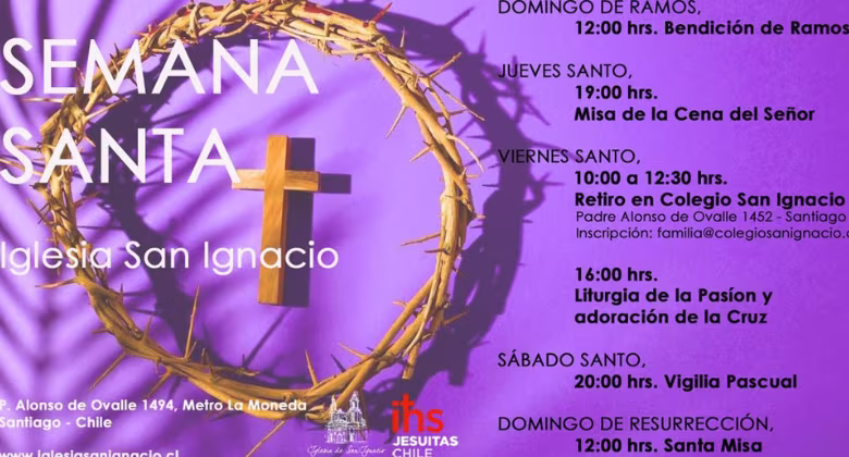Actividades Semana Santa –Templo San Ignacio