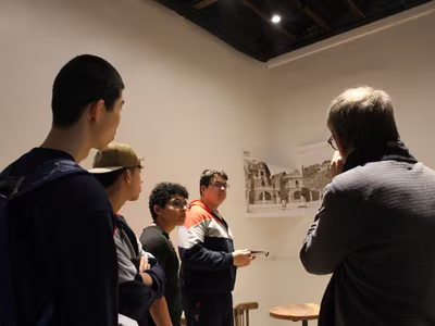 Visita pedagógica del electivo de Diseño y Arquitectura: Casa Larraín Bravo