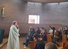 Apoderados vivieron jornada de retiro y reflexión en el Santuario de San Alberto Hurtado