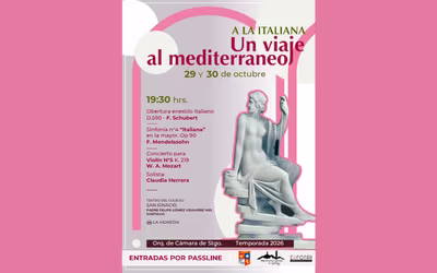 Una invitación especial para celebrar juntos nuestros 170 años: Concierto “A la italiana, un viaje al Mediterráneo"