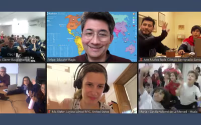 Colegio San Ignacio participa en la experiencia Aula Conectada junto a otros colegios jesuitas del mundo.