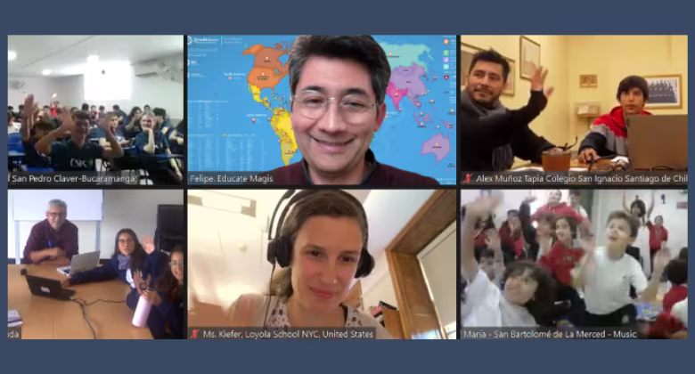 Colegio San Ignacio participa en la experiencia Aula Conectada junto a otros colegios jesuitas del mundo.