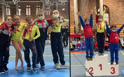 Campeonato Femenino de Gimnasia en Colegio San Ignacio.