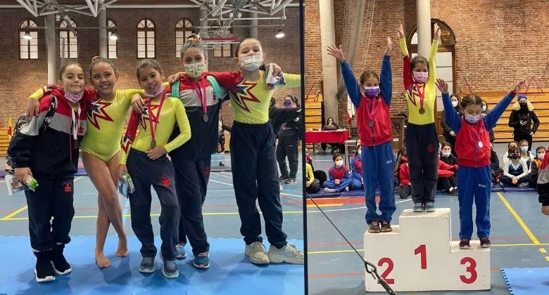 Campeonato Femenino de Gimnasia en Colegio San Ignacio.