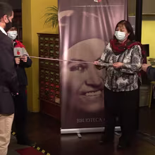 Inauguración Biblioteca Gabriela.-