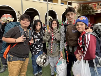 Campamento Scout.-