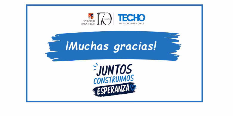 Juntos construimos esperanza: gracias por hacerlo posible