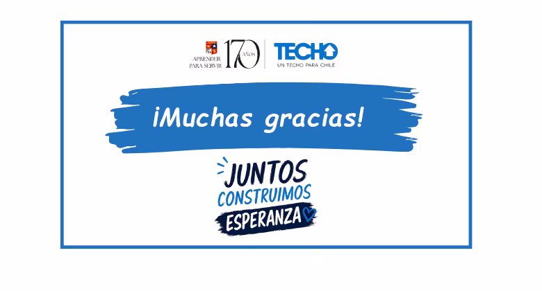 Juntos construimos esperanza: gracias por hacerlo posible