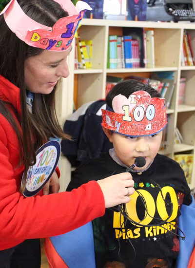¡Celebramos los 100 días de clases en Kínder!