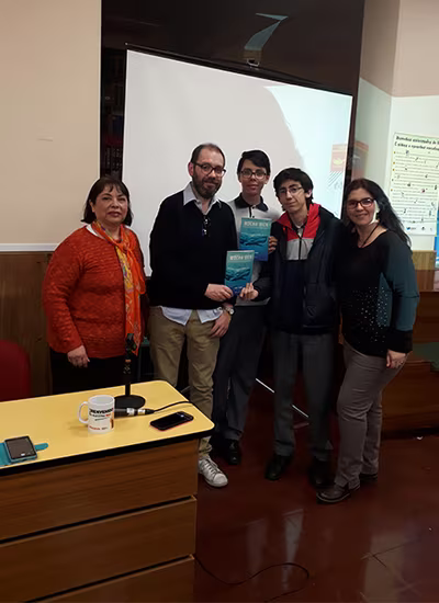 Visita del escritor Francisco Ortega