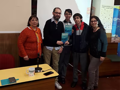 Visita del escritor Francisco Ortega
